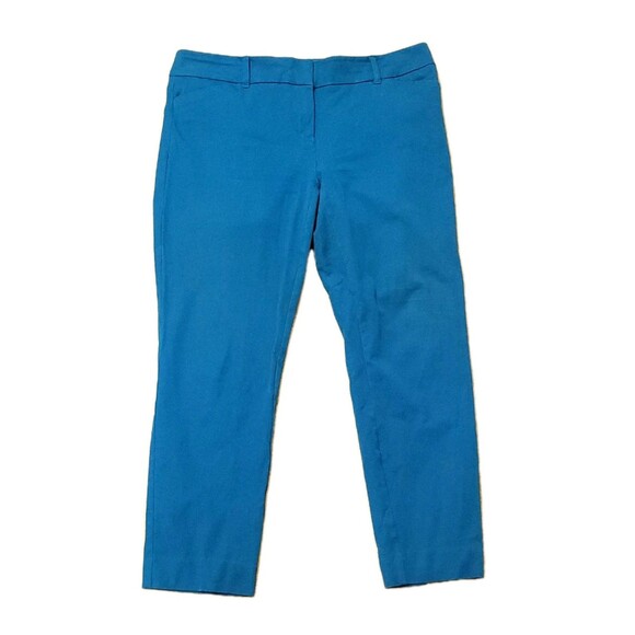 7th Avenue Pants Womens 12 Blue Pull On Tapered Leg Ankle Career Pant 35Wx25L - Picture 1 of 11